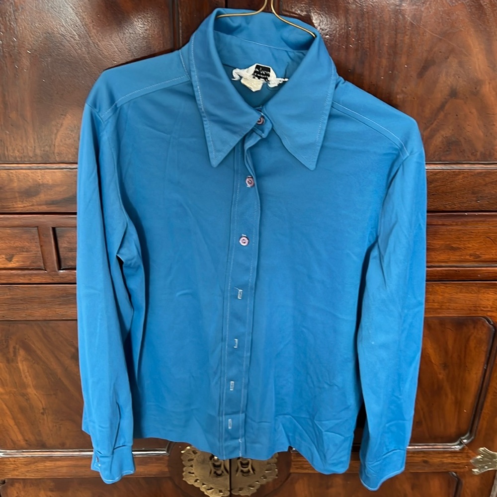 Devon medium silky old school vintage retro style dress shirt